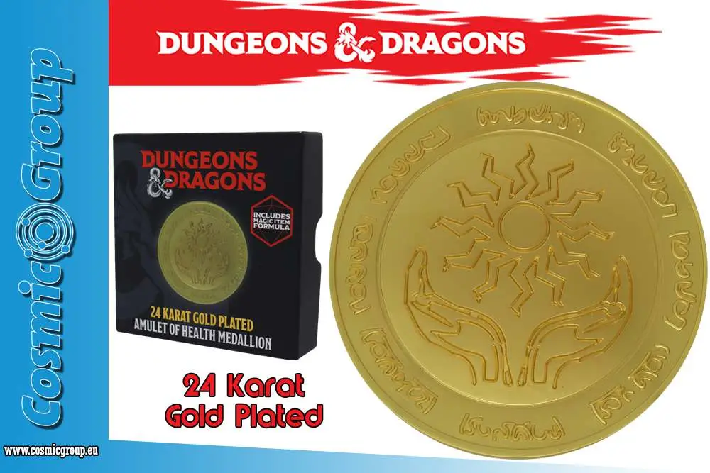 DUNGEONS & DRAGONS - Dungeons&dragons 24k Gold Plat.medallion - Figurine